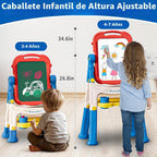 Caballete para niños, tablero de dibujo artístico de doble cara, juguetes de 3 a 4 años, regalos de cumpleaños