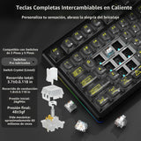 Aula F98Pro V3 - Teclado mecánico inalámbrico con pantalla y perill...