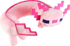 Mattel Minecraft Axolotl - Almohada para el cuello, juguete de peluche