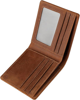 LnxLtw Cartera delgada con bloqueo RFID para hombre, diseño de bols...