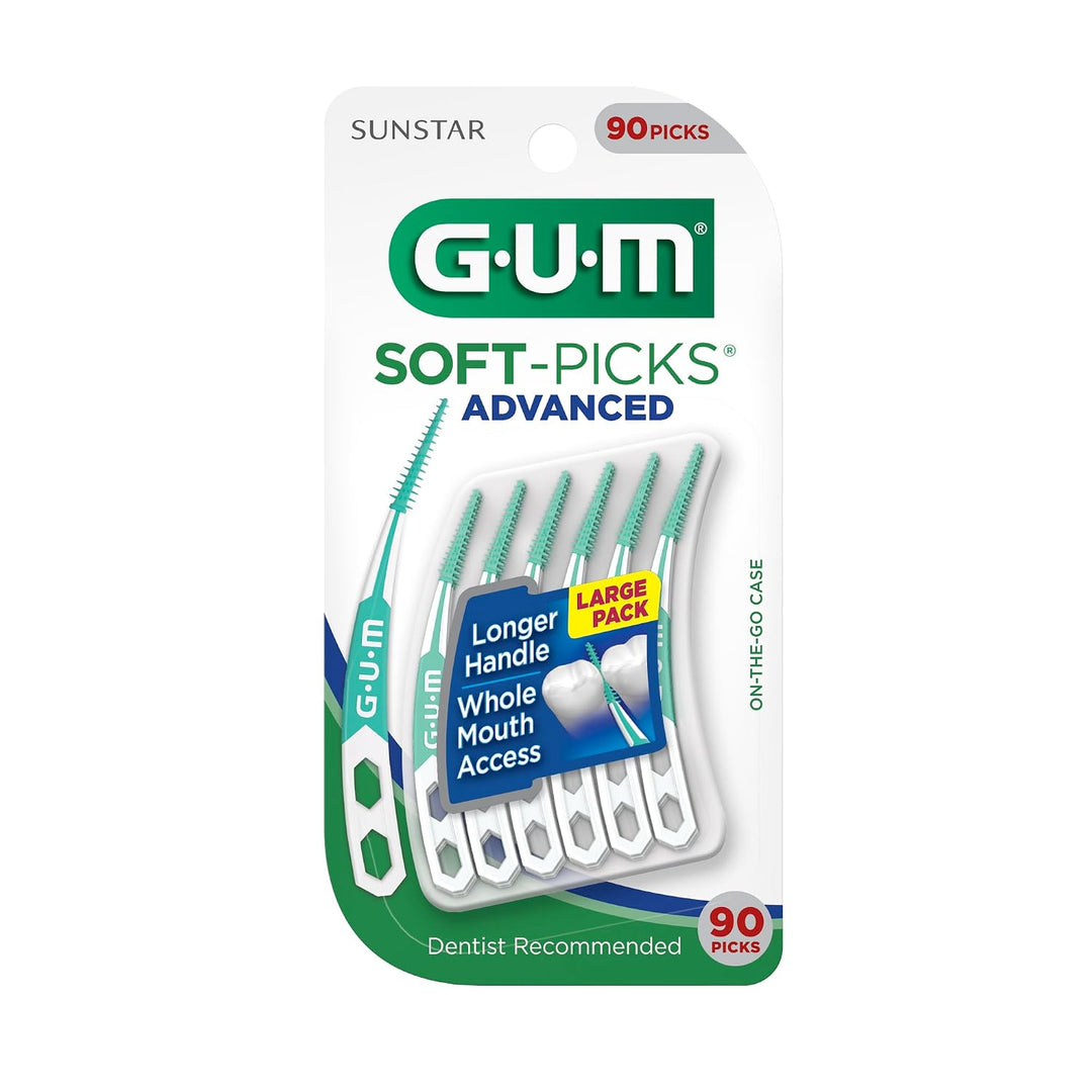 GUM Soft-Picks Advanced, Palillos Dentales Fáciles de Usar para la...