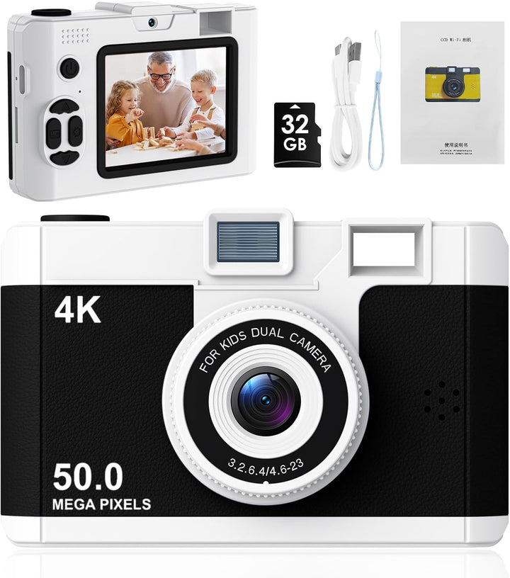 Cámara infantil de 50.0 megapíxeles para niños de 5 a 13 años con W...