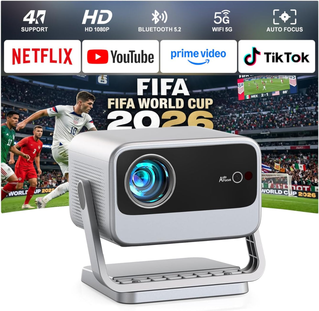 [3600 ANSI y ahora con Netflix] Proyector 4K con WiFi y Bluetooth p...