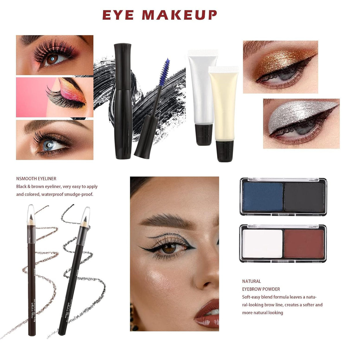Hegafoo Kit de maquillaje todo en uno para adolescentes, kit de maq...