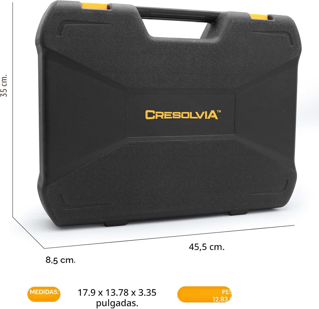 CRESOLVIA Kit de herramientas para el hogar, 199 piezas, juego de h...