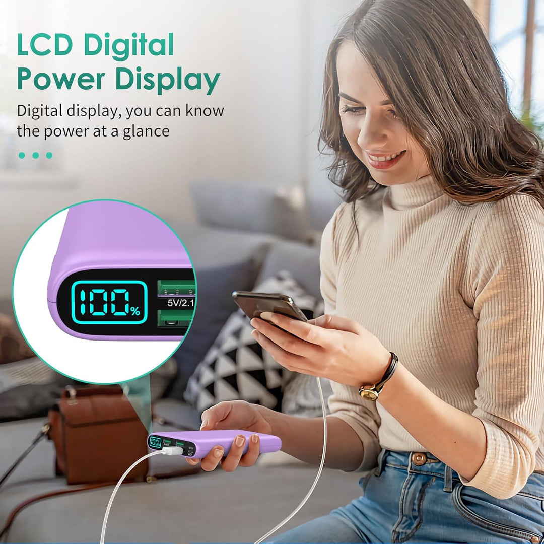 Cargador portátil de 38800 mAh, banco de energía con pantalla LCD,...