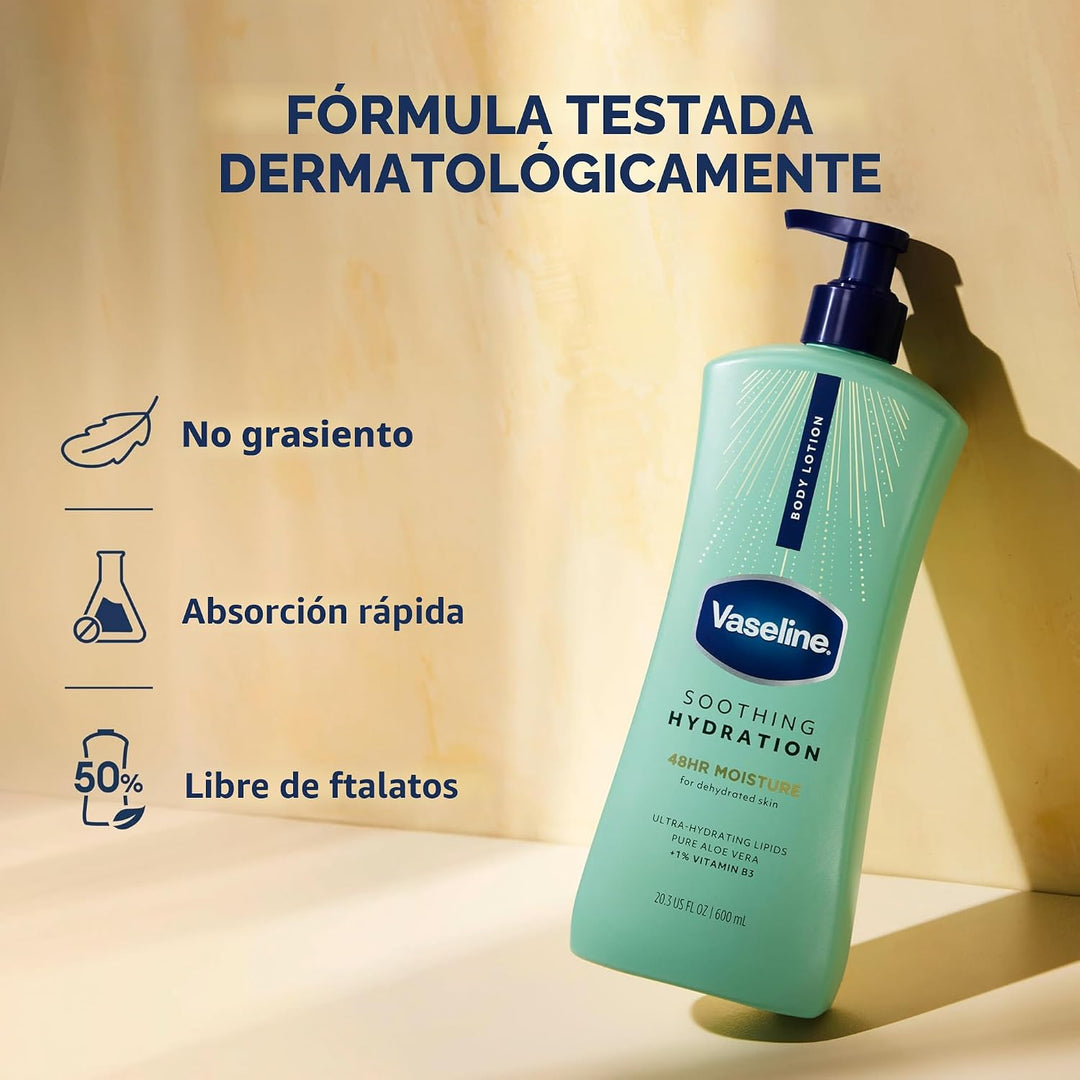 Vaseline Loción corporal de cuidado intensivo para piel seca, loció...