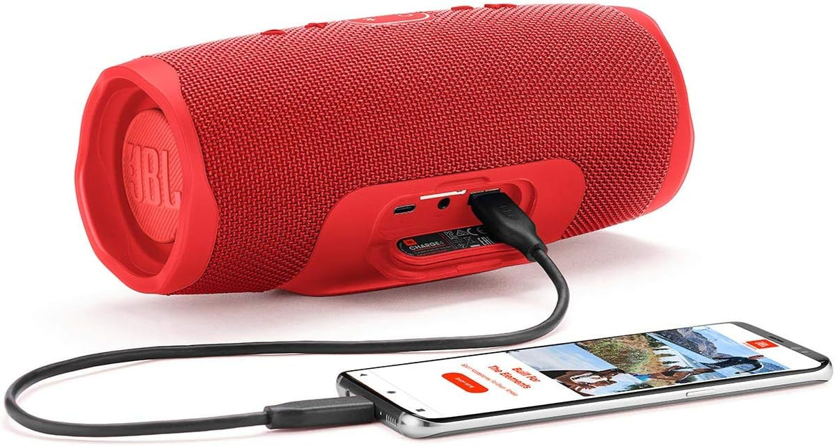 JBL Charge 4 - Altavoz Bluetooth portátil impermeable - Rojo