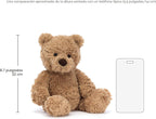 Jellycat Bumbly Bear Peluche, Pequeño 11 pulgadas | Juguete de Peluche de Oso Teddy | Regalo Clásico para Niños