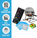 Regal Games Juego de Bingo Deluxe con Jaula, Tablero, Pelotas, 18 Cartas y Fichas
