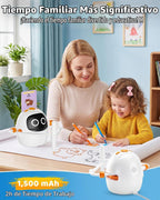 Robot de dibujo para niños, máquina educativa interactiva recargable del
