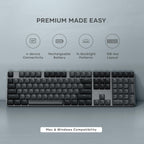 Satechi SM3 - Teclado mecánico para Mac y Windows, 108 teclas de ta...