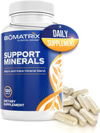 BioMatrix Suplemento mineral quelado, sin hierro, calcio, magnesio, zinc
