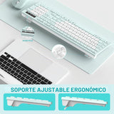 Combo de teclado y ratón inalámbrico silencioso, teclado inalámbric...