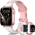Reloj inteligente de 1.83 pulgadas para mujer con llamada Bluetooth (respuesta/marcación), rastreador de actividad física con más de 100 modos deportivos, monitor de frecuencia cardíaca/sueño, podómetro, relojes inteligentes para mujer, compatible con