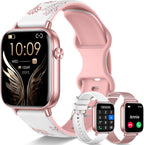 Reloj inteligente de 1.83 pulgadas para mujer con llamada Bluetooth (respuesta/marcación), rastreador de actividad física con más de 100 modos deportivos, monitor de frecuencia cardíaca/sueño, podómetro, relojes inteligentes para mujer, compatible con