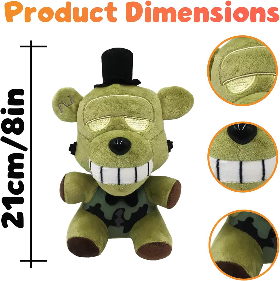 PLIIMONA Juego de 4 juguetes de peluche de animales de terror, anim...