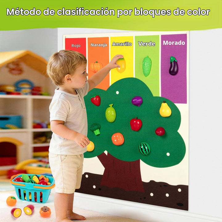 CYYSFIVQZ Juego de comida para niños con cubos de clasificación de...