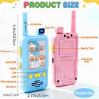 Aikmi Walkie Talkies de video para niños, juguete para niño y niña, azul y