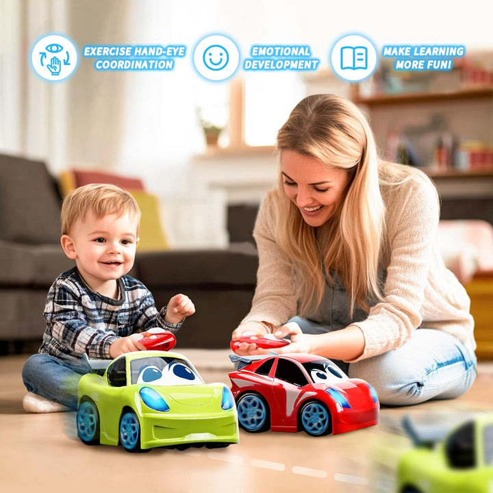 AEROQUEST Coche de control remoto para niños pequeños con luces edu...