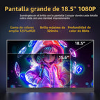 cocopar Monitor portátil IPS Monitor de viaje con USB-C HDMI pantal...