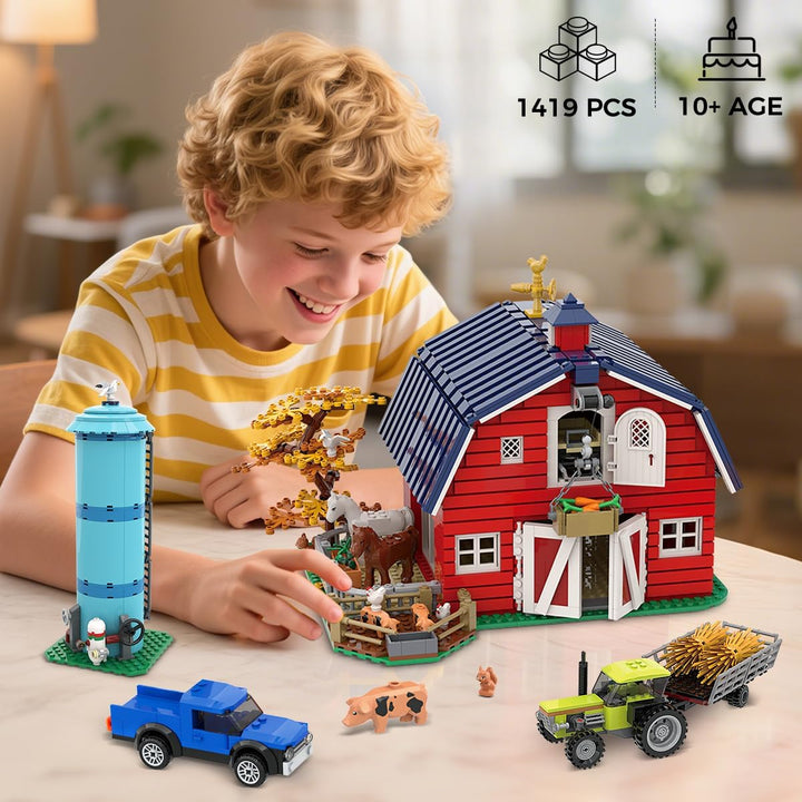 Western Farm - Juego de construcción de casa de granero