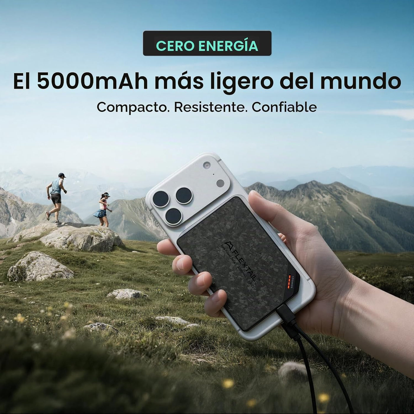 FLEXTAILGEAR Banco de energía de 5000 mAh, banco de energía portáti...
