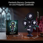 Kit de construcción de girasol de calavera gótica, regalo de decoración de