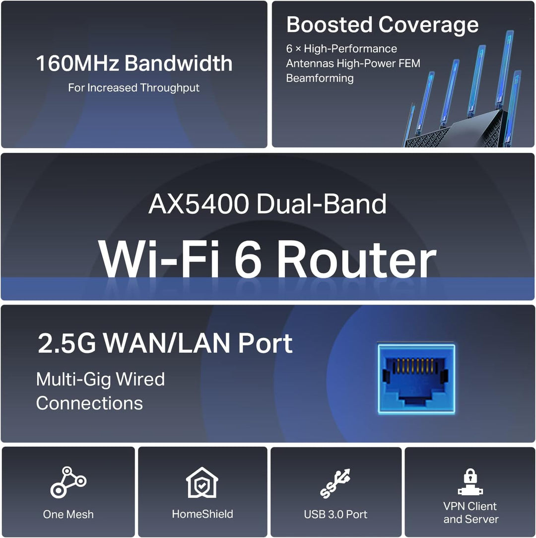 TP-Link AX5400 WiFi 6 Router (Archer AX72 Pro) Enrutador de Interne...