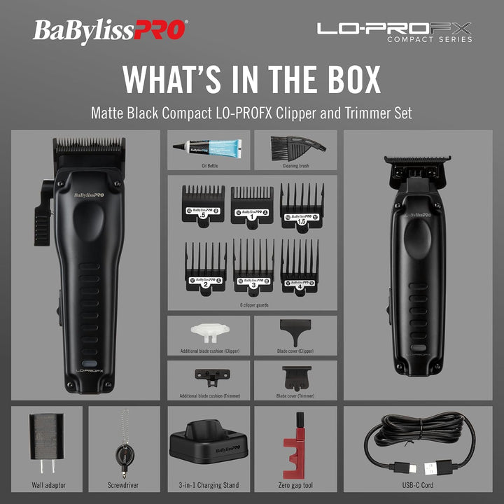 BaBylissPRO Recortadoras LO-PROFX compactas de alto rendimiento par...