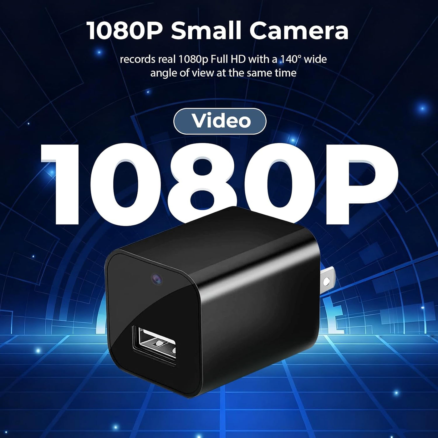 PATTERSON Cargador USB de cámara oculta 1080P - Mini