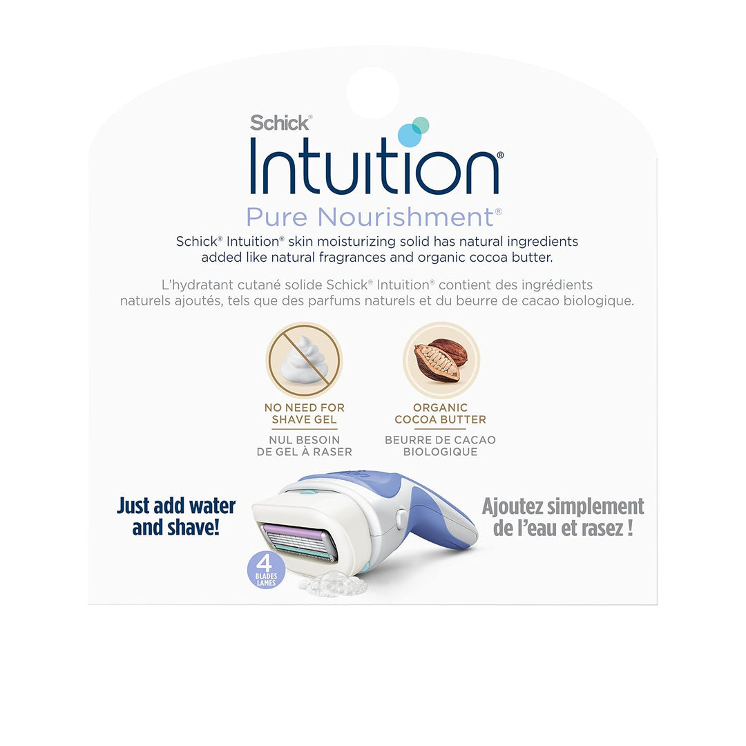 Recambio Schick Intuition, Navajas de Nutrición Pura para Mujeres |...