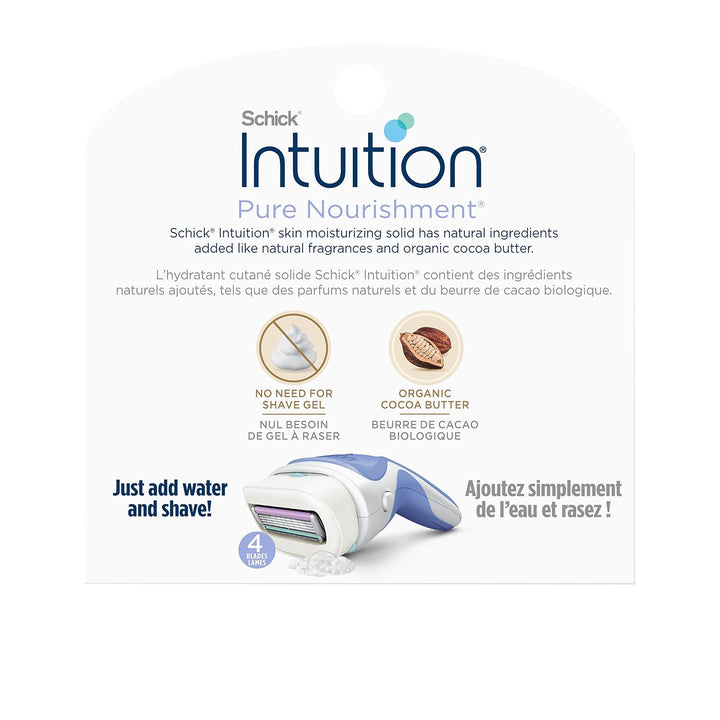 Recambio Schick Intuition, Navajas de Nutrición Pura para Mujeres |...