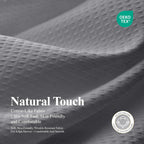Juego de cortina de ducha 3 en 1 con tejido waffle y forro PEVA 72Wx72H Gris
