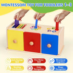 Juguetes Montessori de madera para niños de más de 1 año, habilidades motoras finas