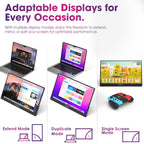 Kado Paquete de 2 monitores portátiles FHD de 15.6 pulgadas 1080p,...