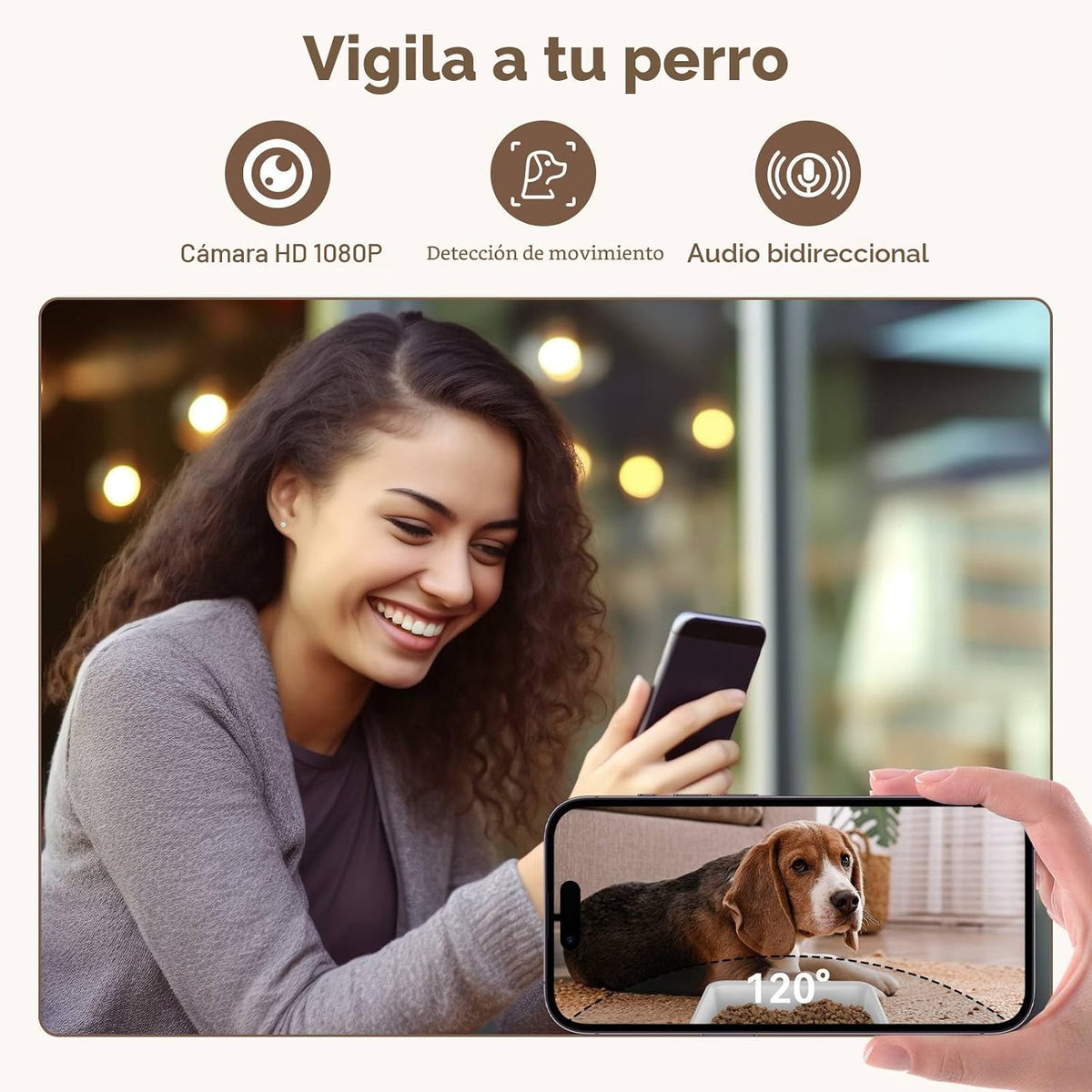 UTCG Comedero Automático para Perros con Cámara: 8L/33 Tazas 5G WiFi