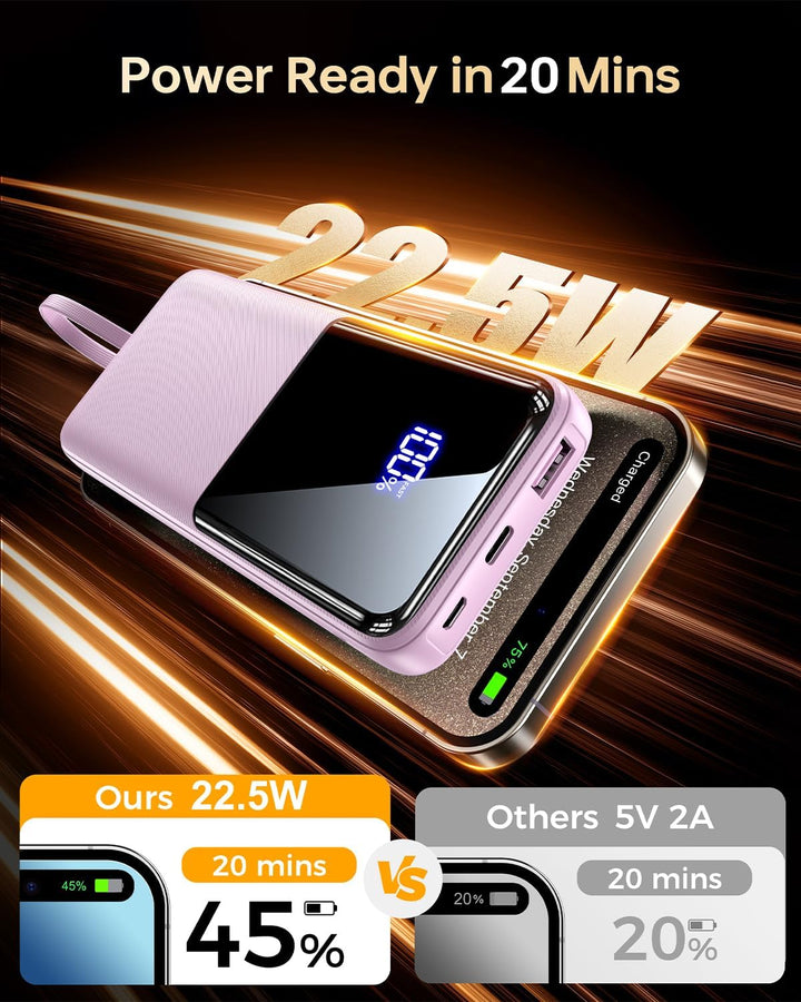 CFIAI Cargador portátil con batería de 15000 mAh, cargador de teléf...