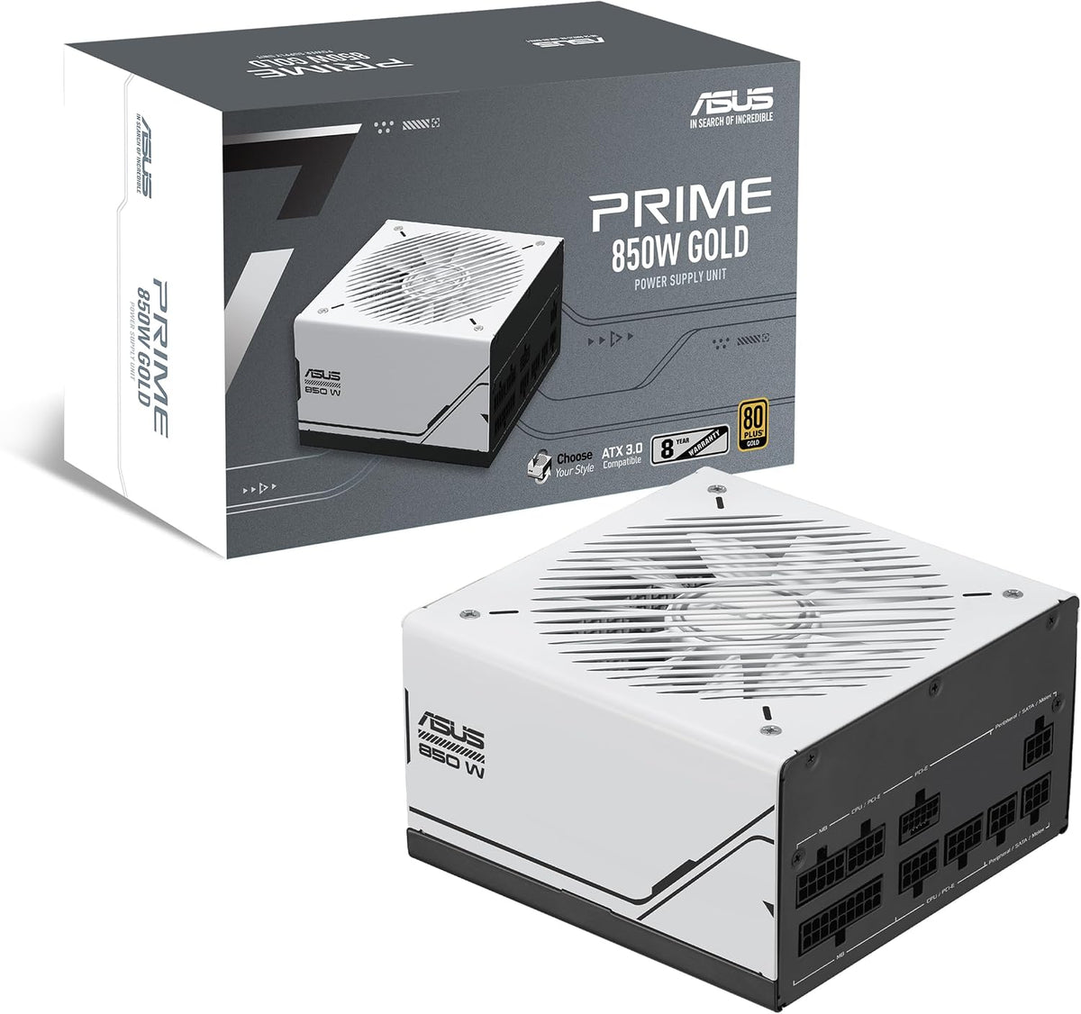 ASUS Prime 850W Gold (850 vatios, compatible con ATX 3.0, fuente de...