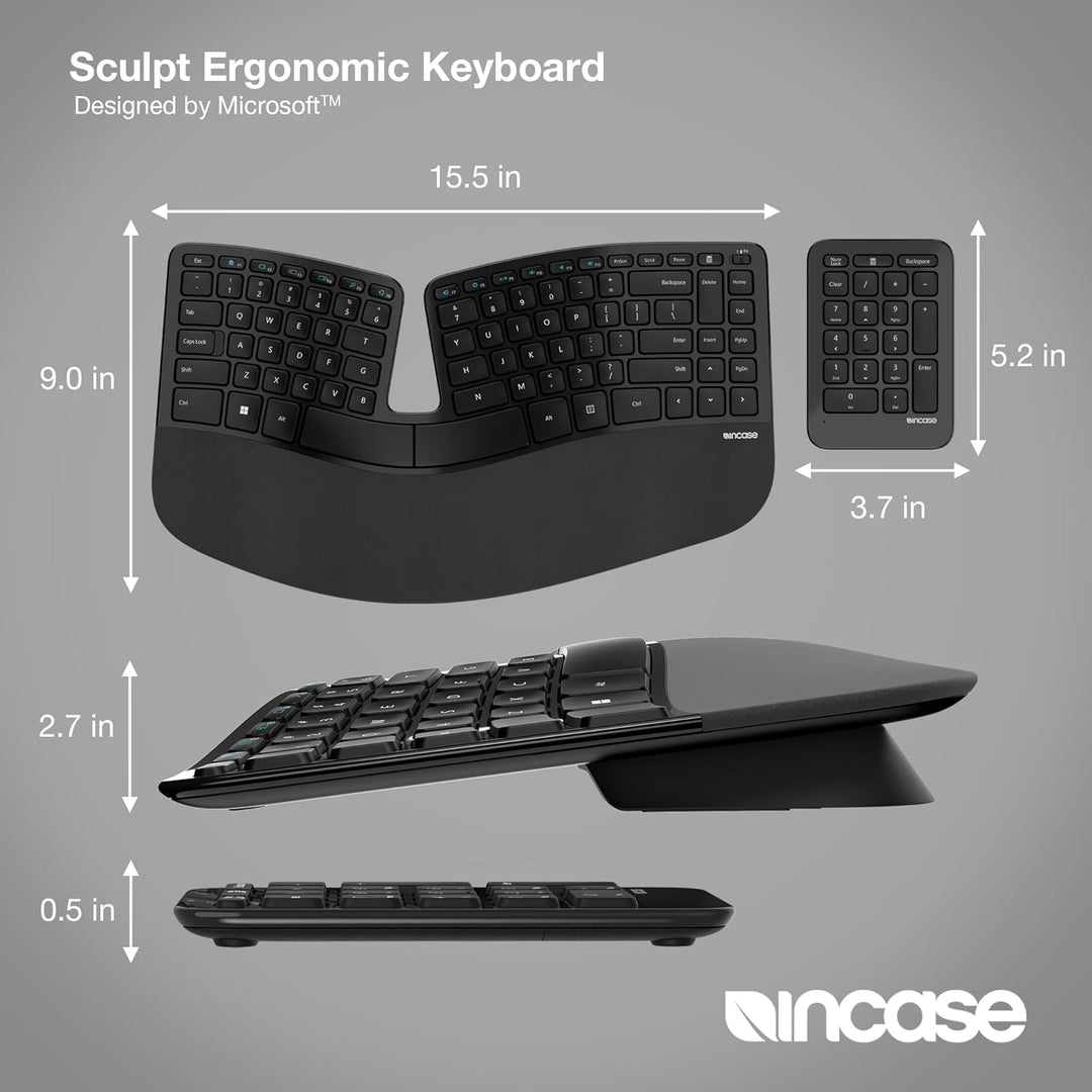 Incase Sculpt Teclado Ergonómico Diseñado por Microsoft