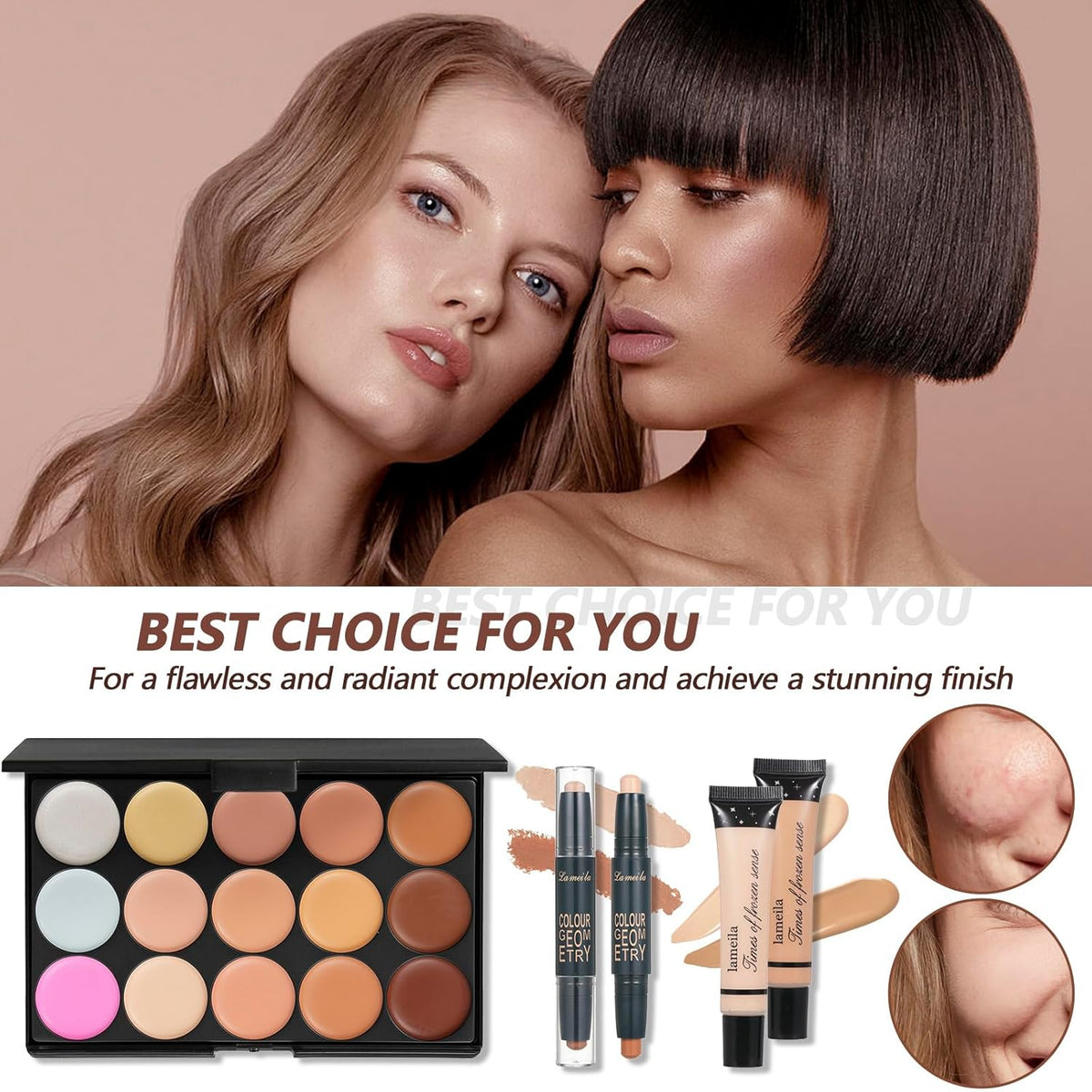 Kit de maquillaje para mujeres Kit completo de maquillaje Juego de...