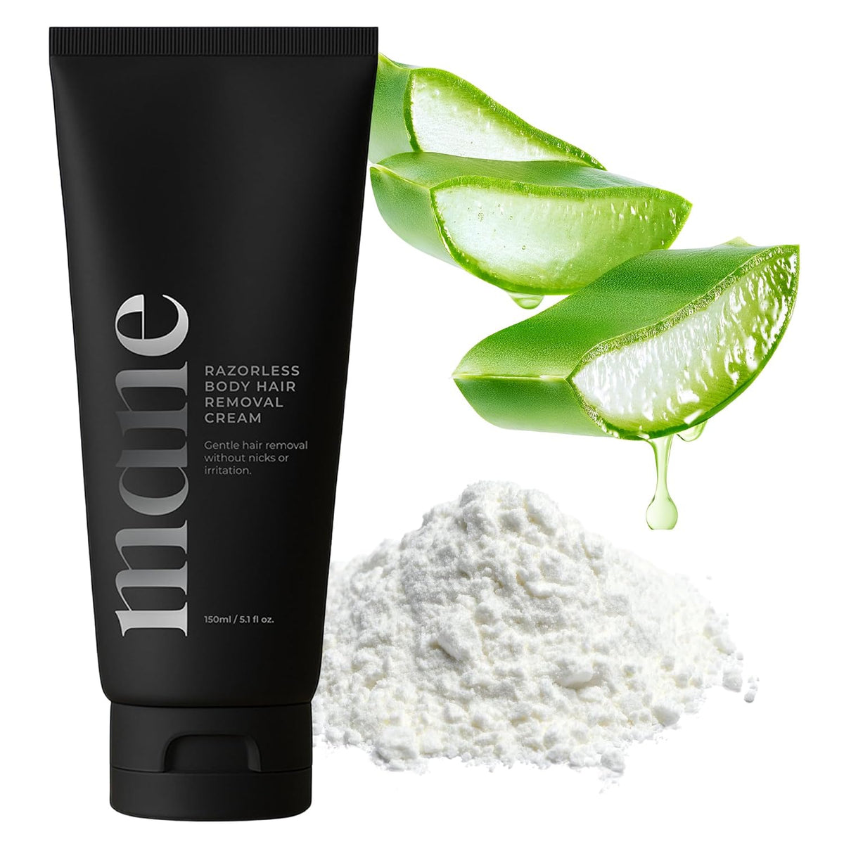 Superior Mane Crema depilatoria sin afeitar para hombres, depilació...