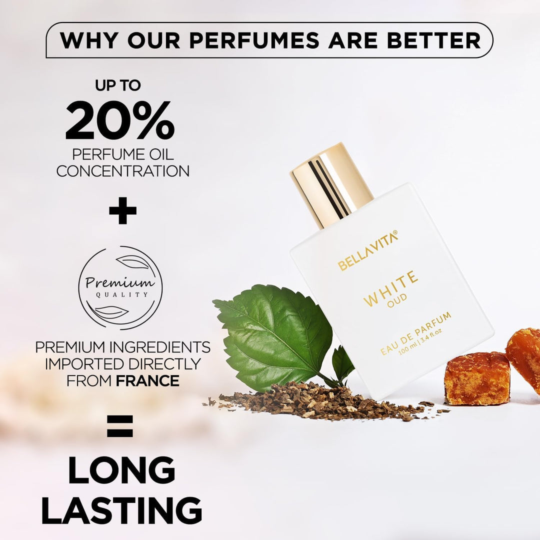 Bellavita Luxury White Oud Eau de Parfum | 3.4 fl oz (3.4 onzas líq...