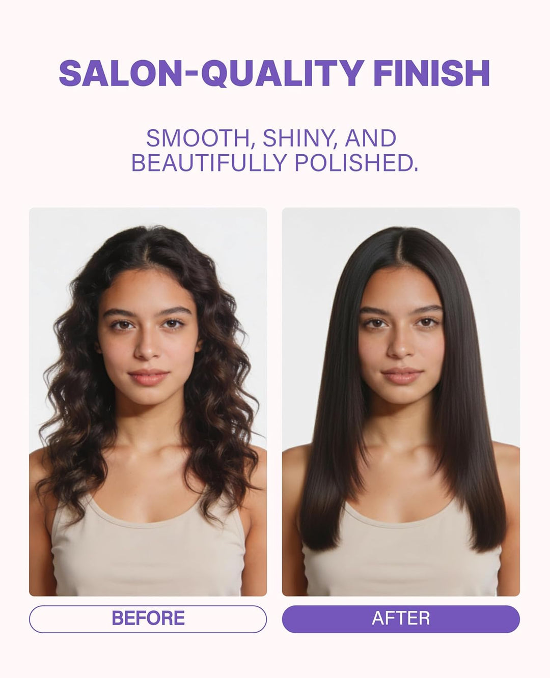 GLAMPALM Plancha de pelo 1" de cerámica plana infundida con Vit...