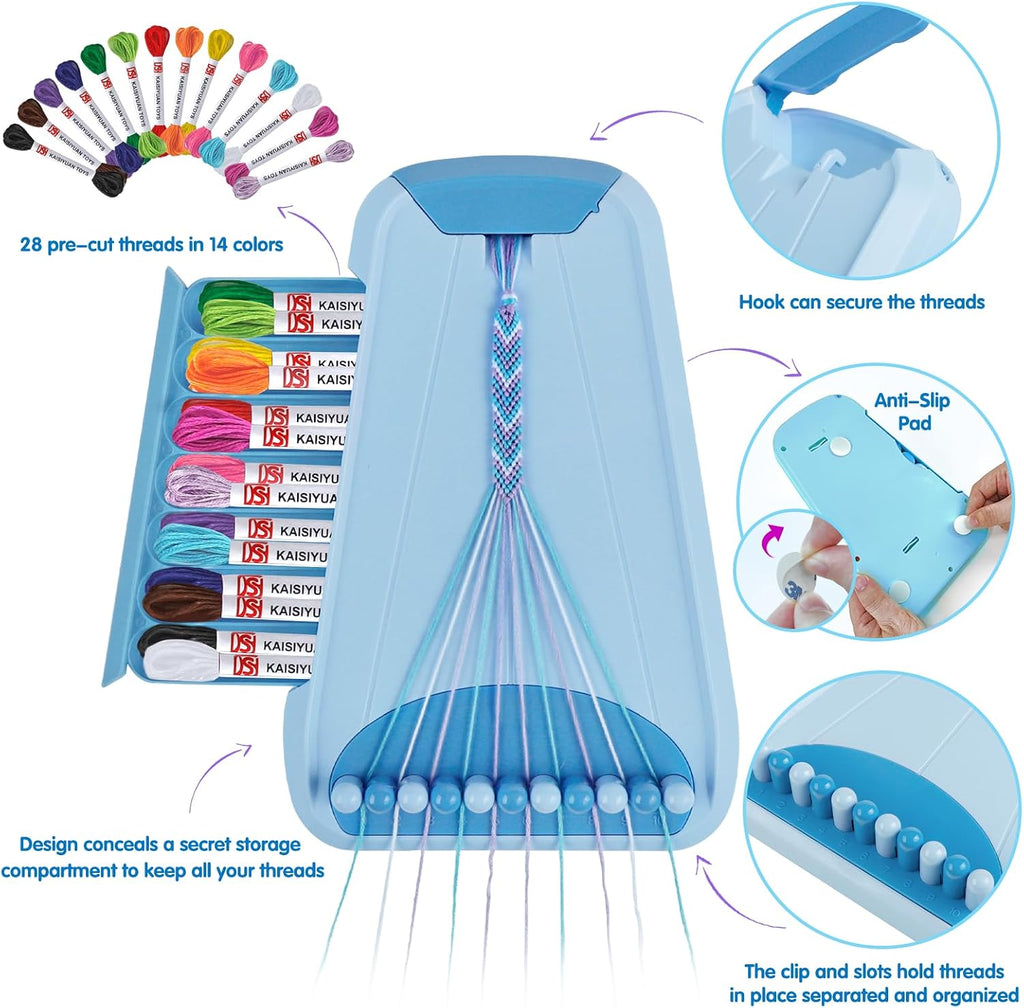 Maynacs Kit de fabricación de pulseras de la amistad para niñas de 8 a 12