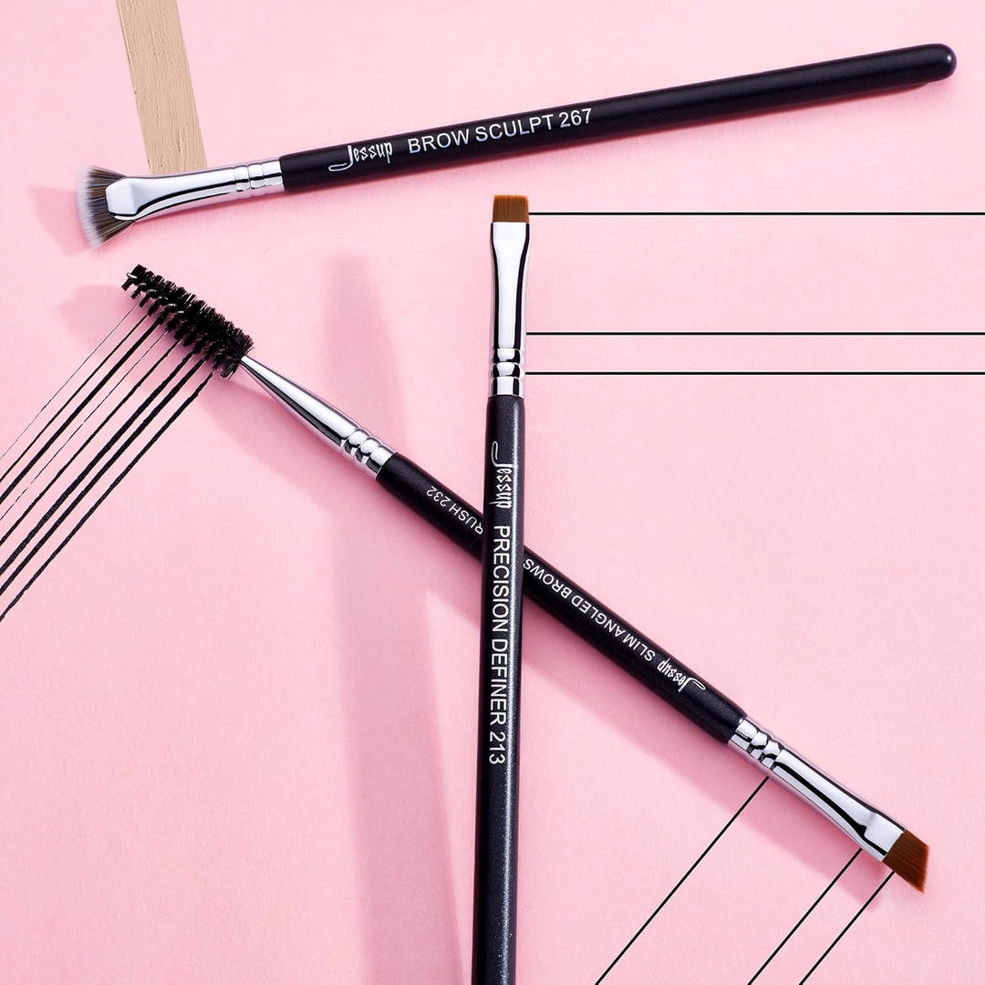 Jessup Juego de Brochas para Cejas de Maquillaje Profesional, Preci...