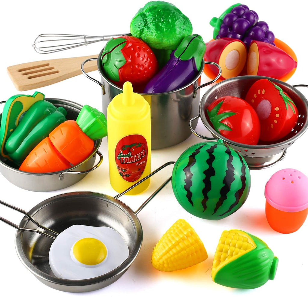35 piezas de accesorios de juego de simulación de cocina, herramientas