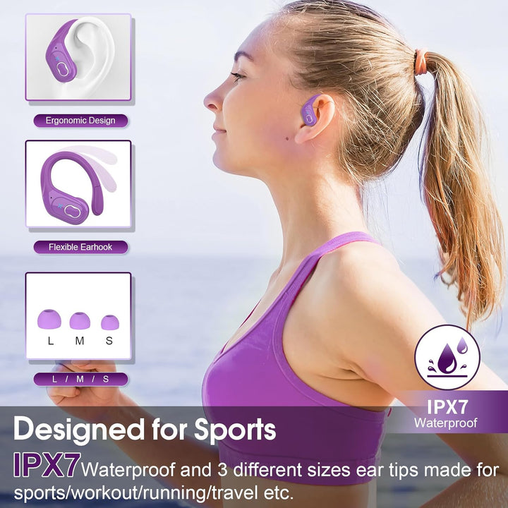 Aptkdoe Auriculares Inalámbricos 75hrs Bluetooth 5.4 Deporte, Auric...