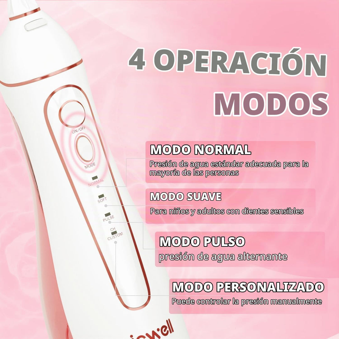 Irrigador dental de agua inalámbrico para dientes \u2013 Nicwell 4...