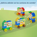 Building Blocks Set para Toddlers 3-5 con Cars & Train Theme